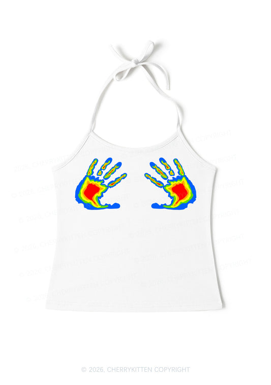 Thermal Hands Y2K Halter Neck Cami Cherrykitten