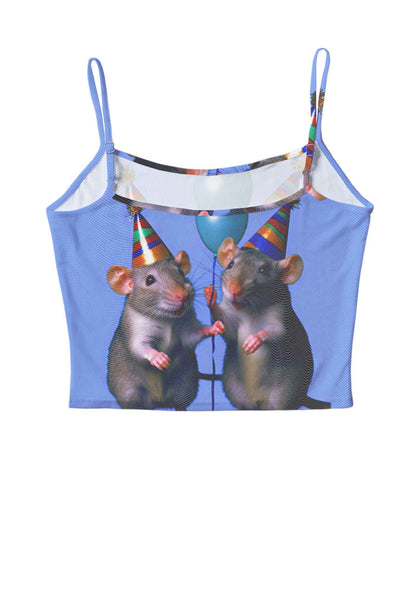 Balloon Party Rats Y2K Mesh Cami Tank Cherrykitten