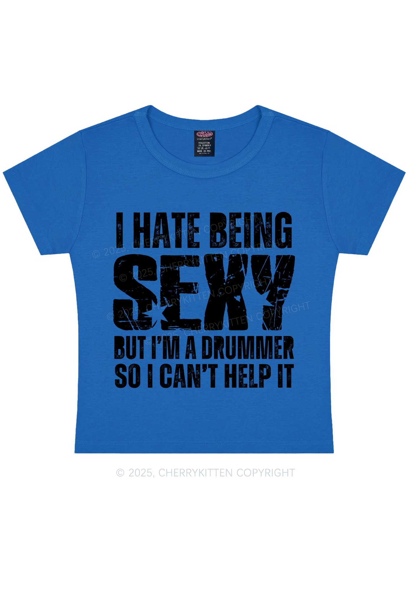 I Hate Being Sexy Y2K Baby Tee Cherrykitten