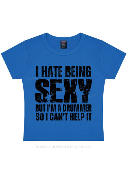 I Hate Being Sexy Y2K Baby Tee Cherrykitten