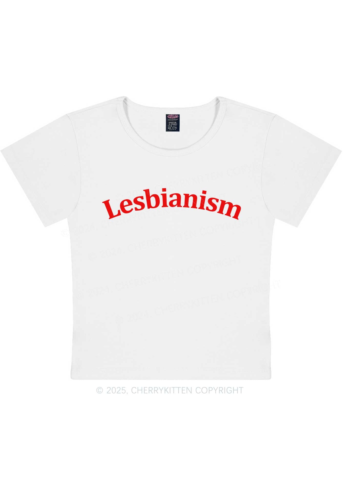 Lesbianism Y2K Baby Tee Cherrykitten