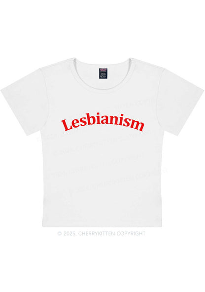 Lesbianism Y2K Baby Tee Cherrykitten