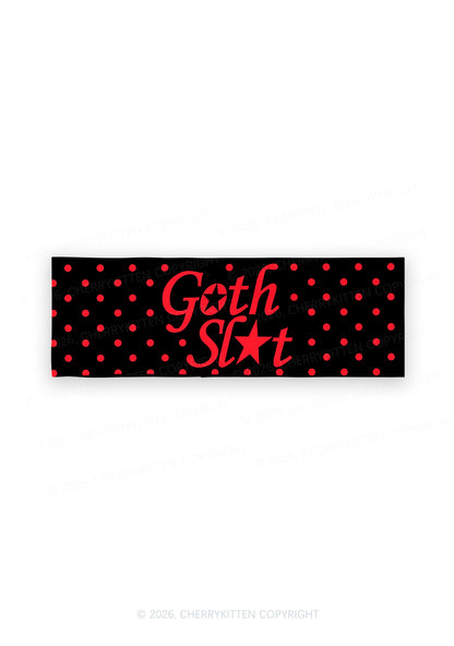 Goth Slxt Y2K Print Headband Cherrykitten