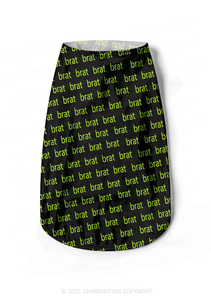 Green Brat Y2K Pet Tank Top Cherrykitten