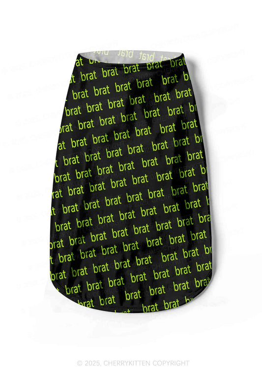 Green Brat Y2K Pet Tank Top Cherrykitten