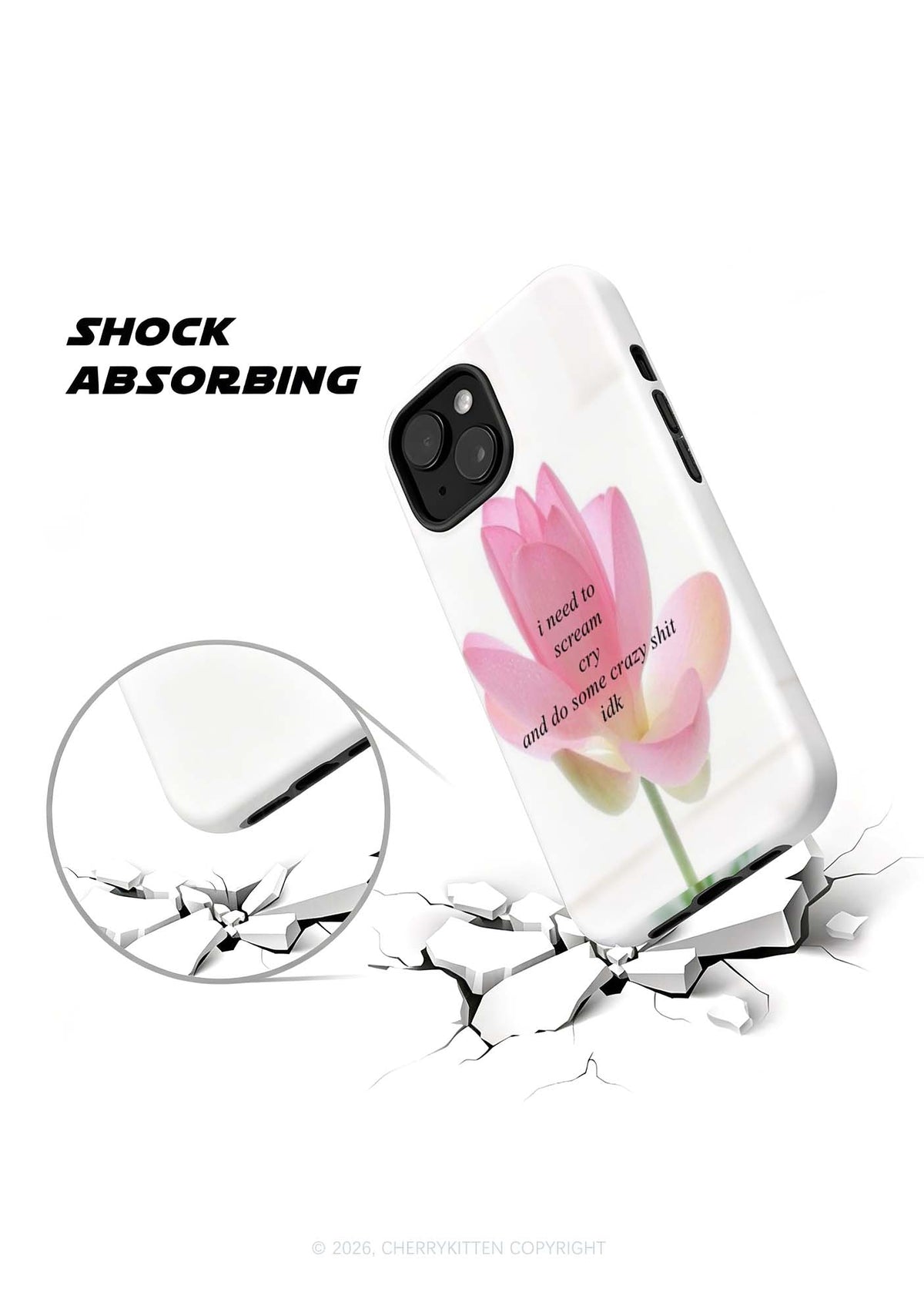 I Need To Scream Cry Y2K Phone Case Cherrykitten