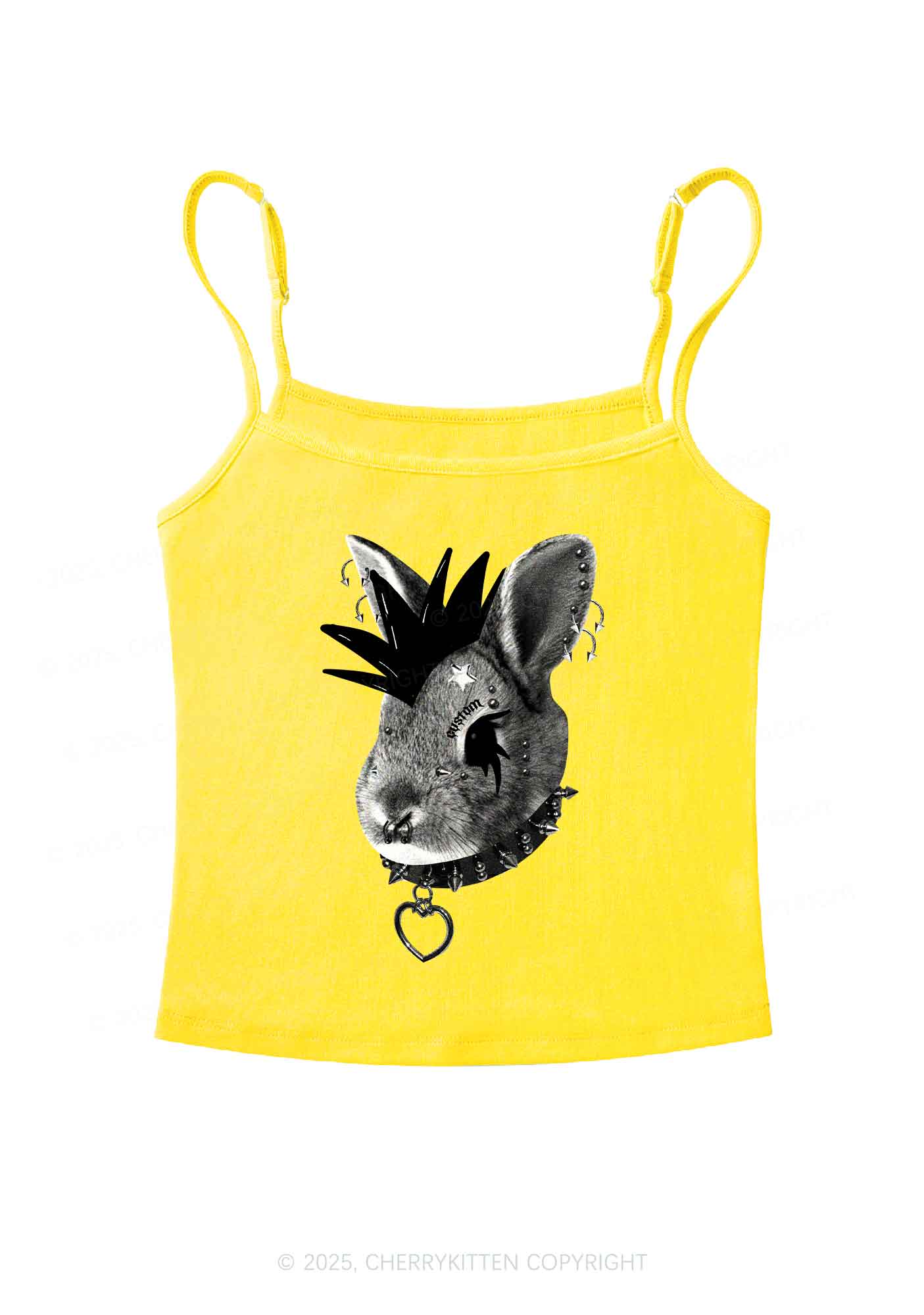 Custom Punk Pet Y2K Spaghetti Strap Cami Cherrykitten