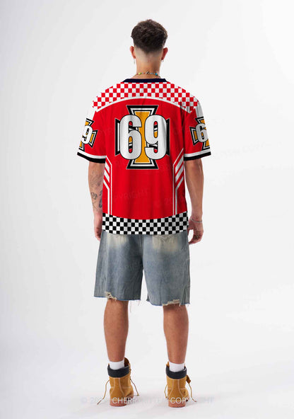 I Love My Super Hot GF Y2K Sport Jersey Shirts Cherrykitten