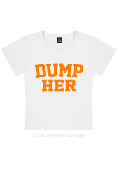 Dump Her Y2K Baby Tee Cherrykitten
