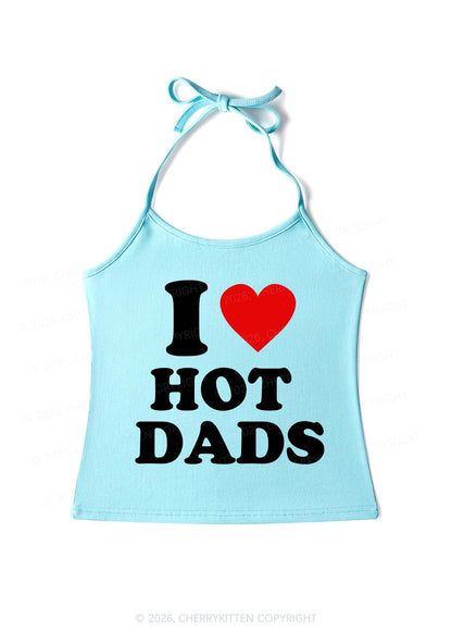 I Love Hot Dads Y2K Halter Neck Cami Cherrykitten