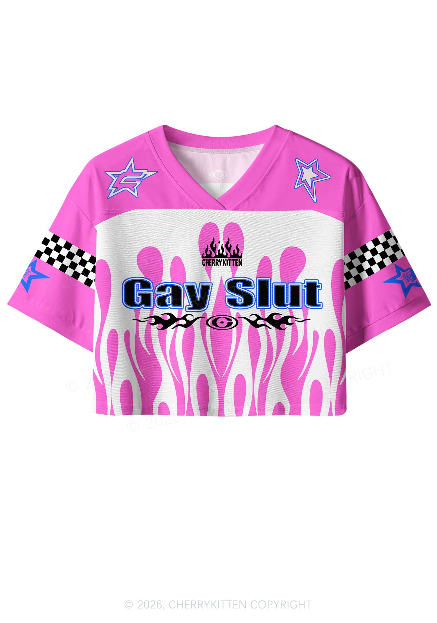 Gay Slxt Pride Y2K Crop Sport Jersey Shirts Cherrykitten