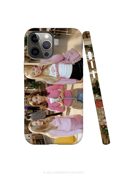 Pink Preppy Girls Y2K Phone Case Cherrykitten