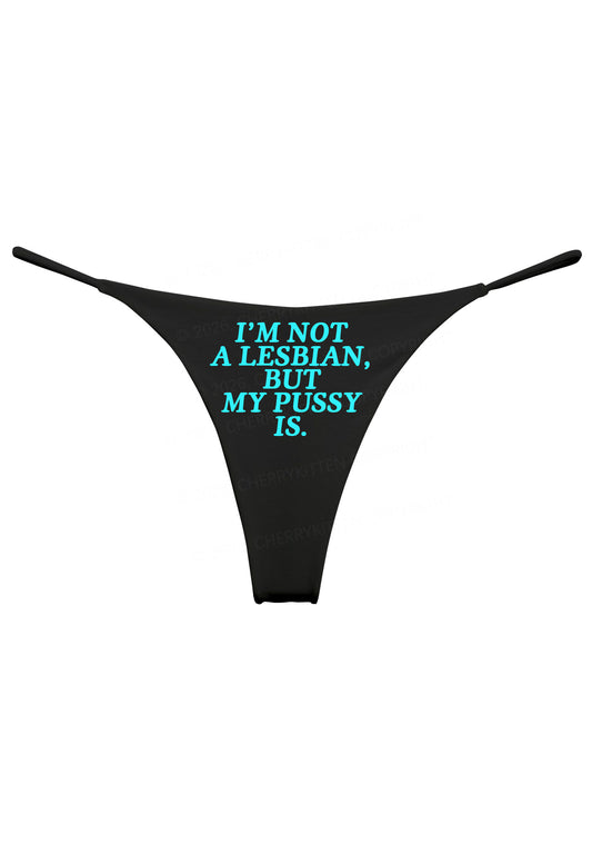 Im Not A Lesbian Pride Y2K Bikini String Thong Cherrykitten