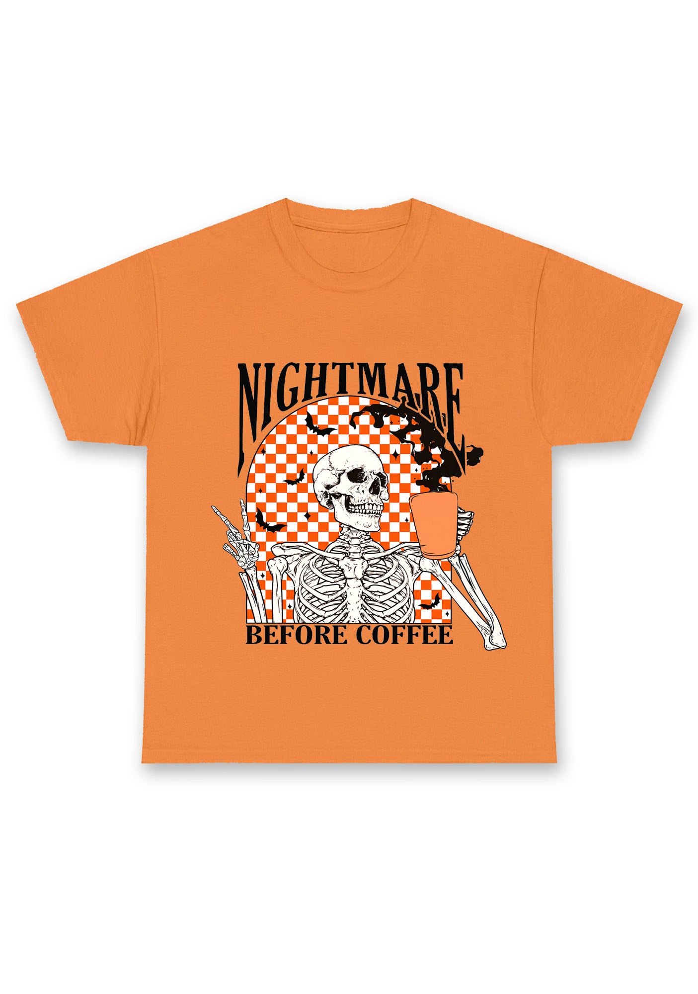 Halloween Nightmare Before Coffee Chunky Shirt