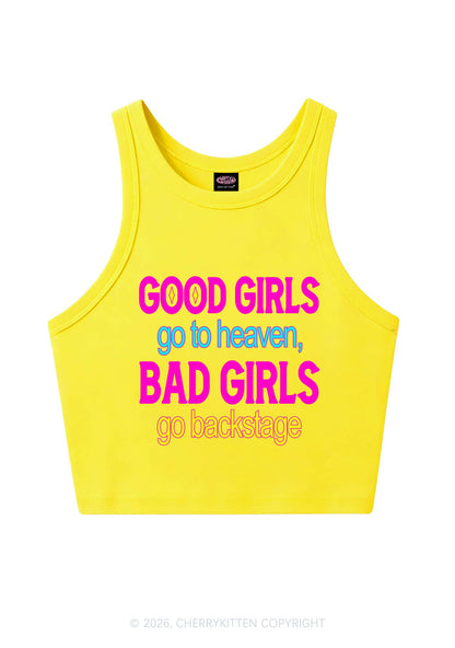 Bad Girls Go Backstage Y2K Crop Tank Top Cherrykitten