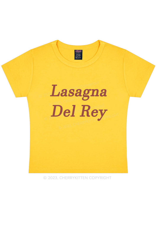 Lasagna Del Rey Y2K Baby Tee Cherrykitten