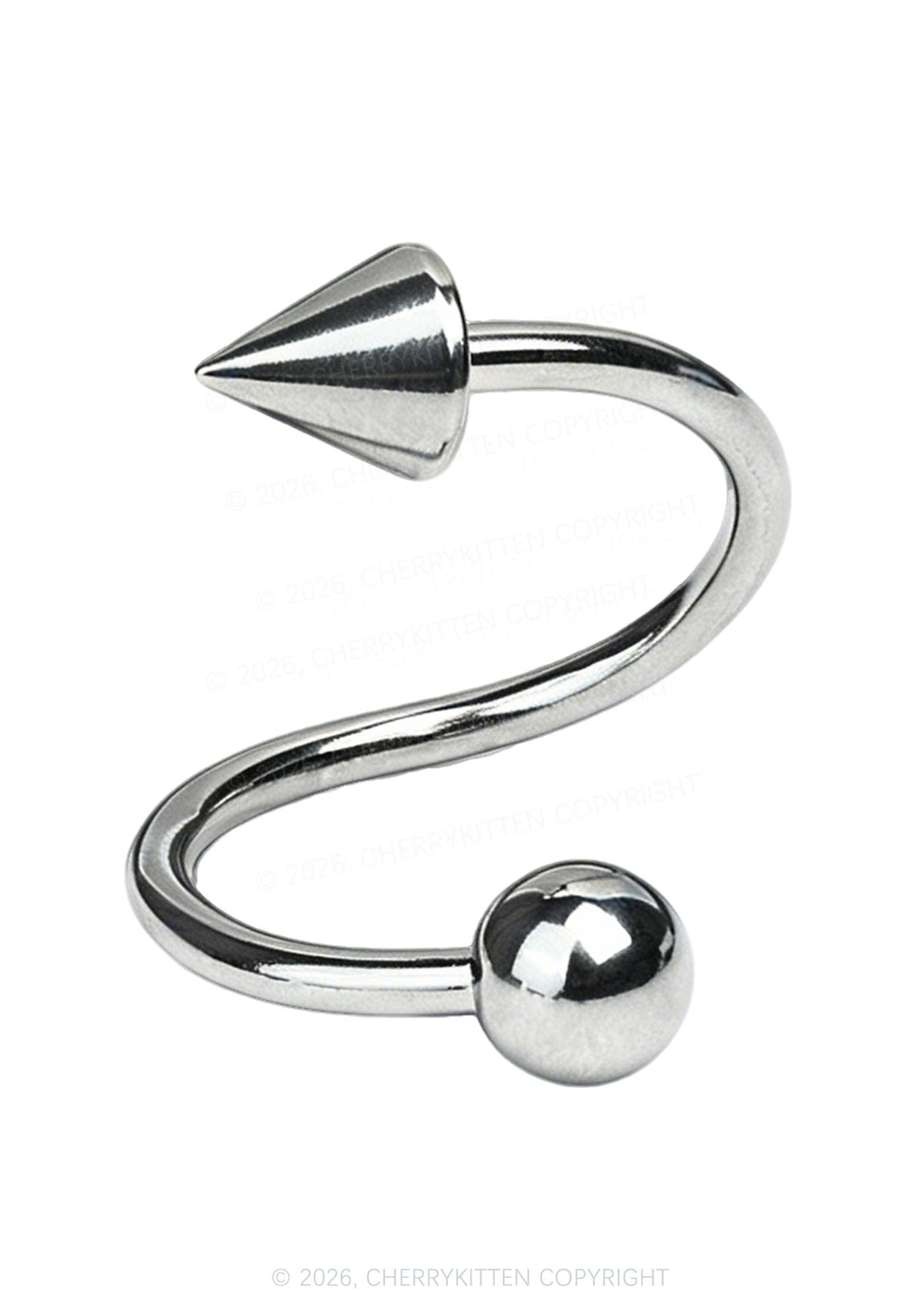 1pc S Shape Lip Ring Y2K Piercing Cherrykitten