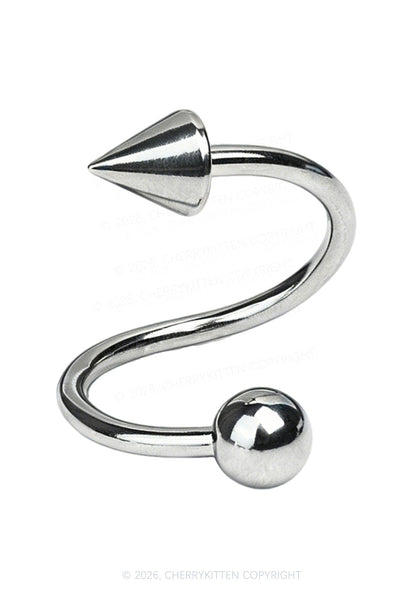 1pc S Shape Lip Ring Y2K Piercing Cherrykitten