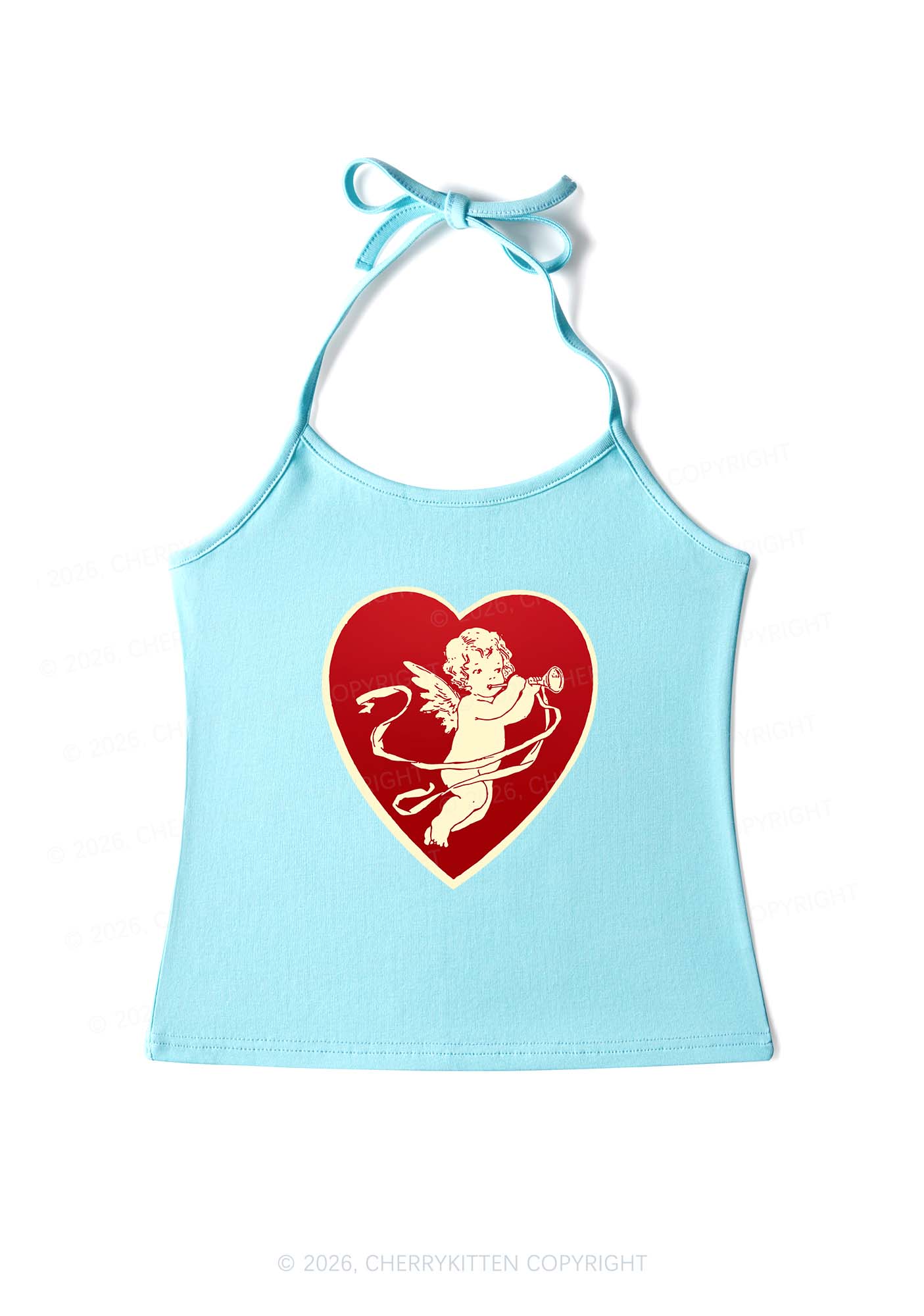 Trumpet Cupid Y2K Halter Neck Cami Cherrykitten