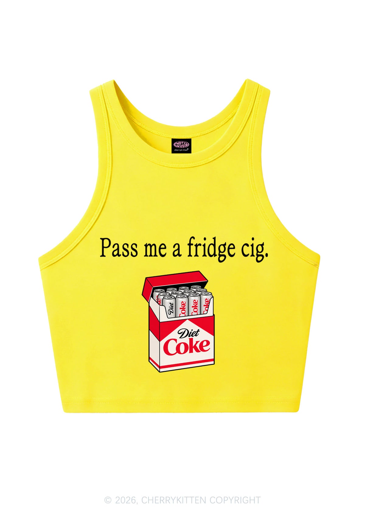 Pass Me Fridge Cig Y2K Crop Tank Top Cherrykitten