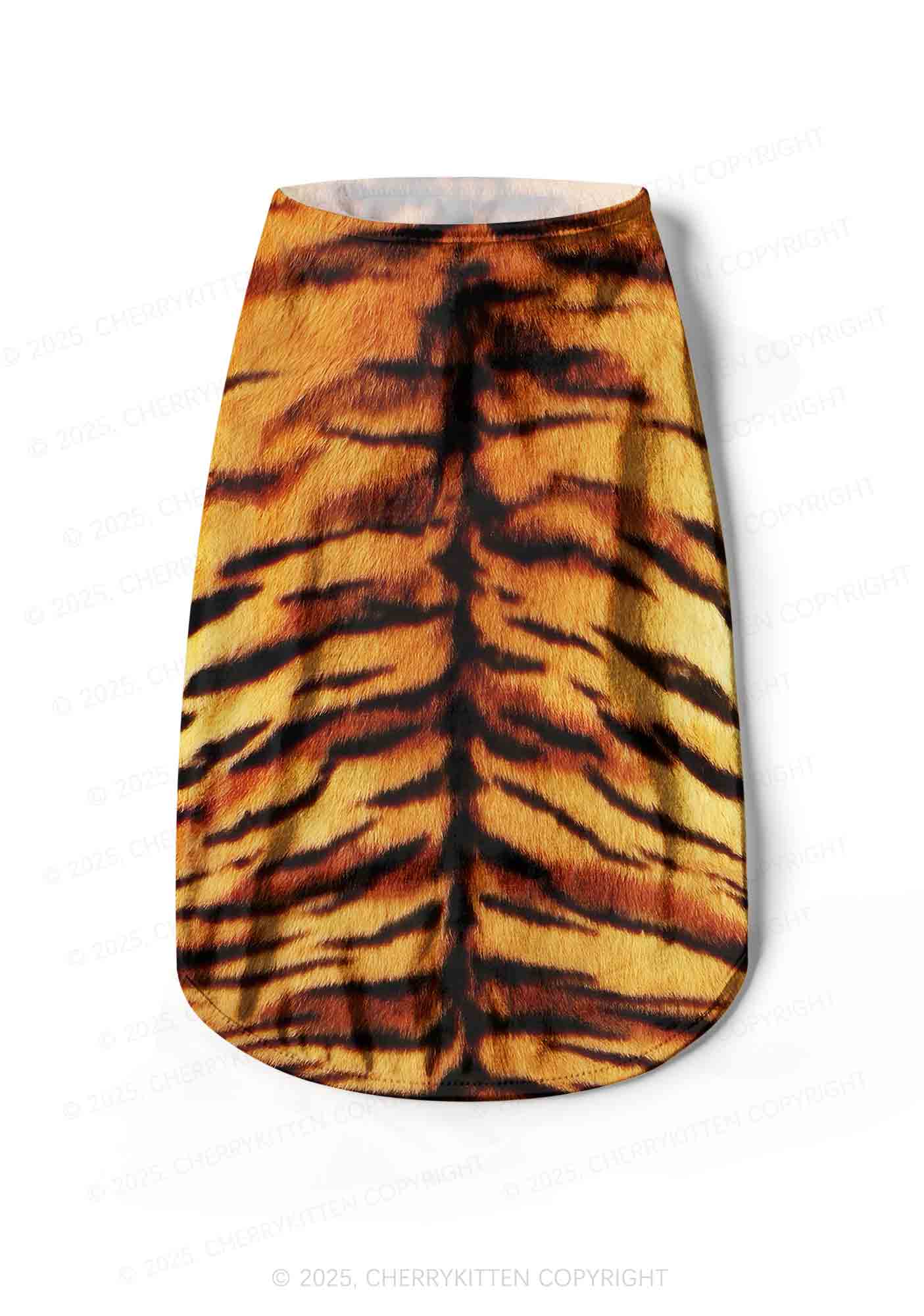 Wild Tiger Texture Y2K Pet Tank Top Cherrykitten
