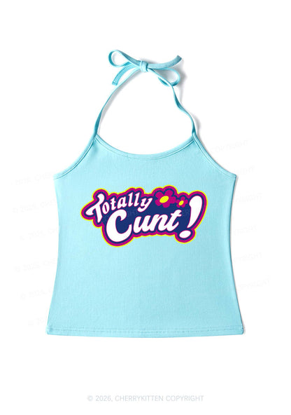 Totally Cxxt Y2K Halter Neck Cami Cherrykitten