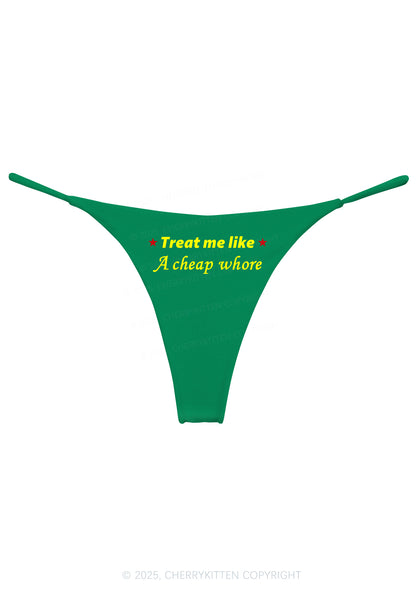 Treat Me Like Hore Y2K Bikini String Thong Cherrykitten