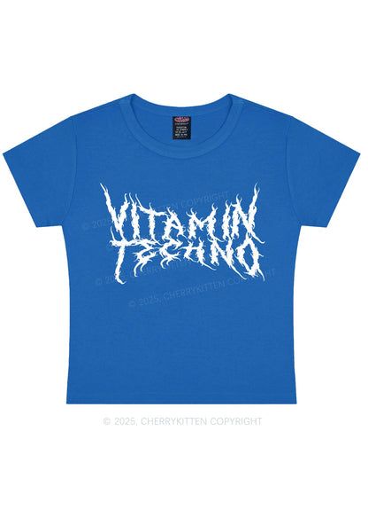 Vitamin Techno Y2K Baby Tee Cherrykitten