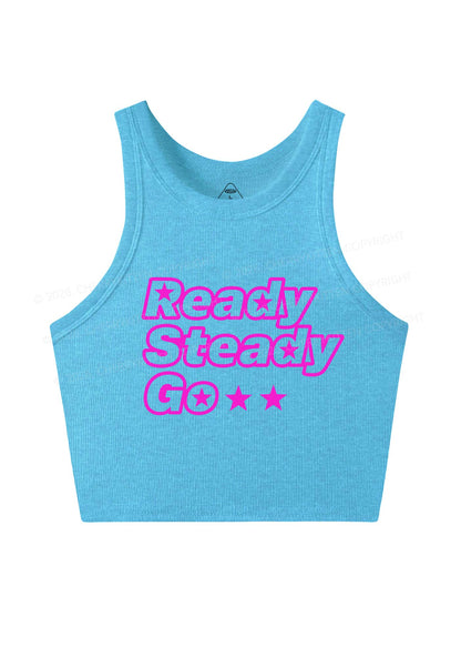 Ready Steady Go Y2K Crop Tank Top Cherrykitten