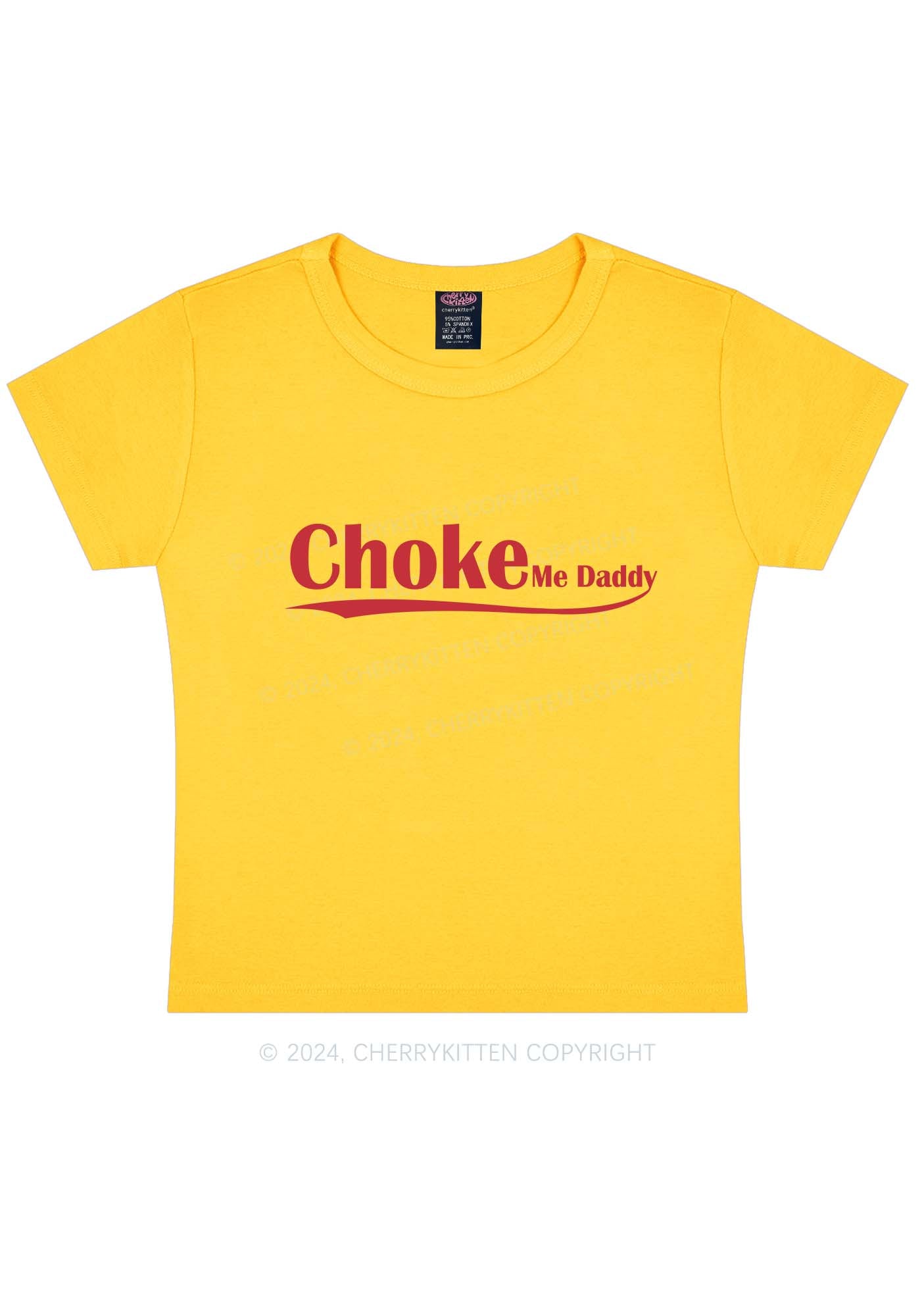 Choke Me Daddy Y2K Baby Tee Cherrykitten