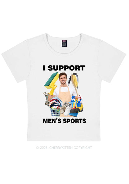 I Support Mens Sports Y2K Baby Tee Cherrykitten
