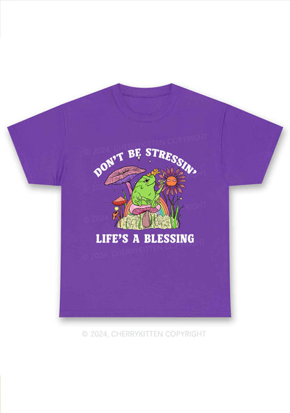 Don't Be Stressin Y2K Chunky Shirt Cherrykitten