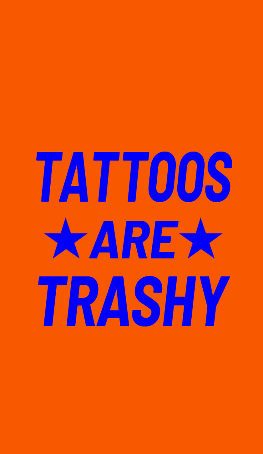 Orange Tattoos Are Trashy Y2K Phone Case Cherrykitten