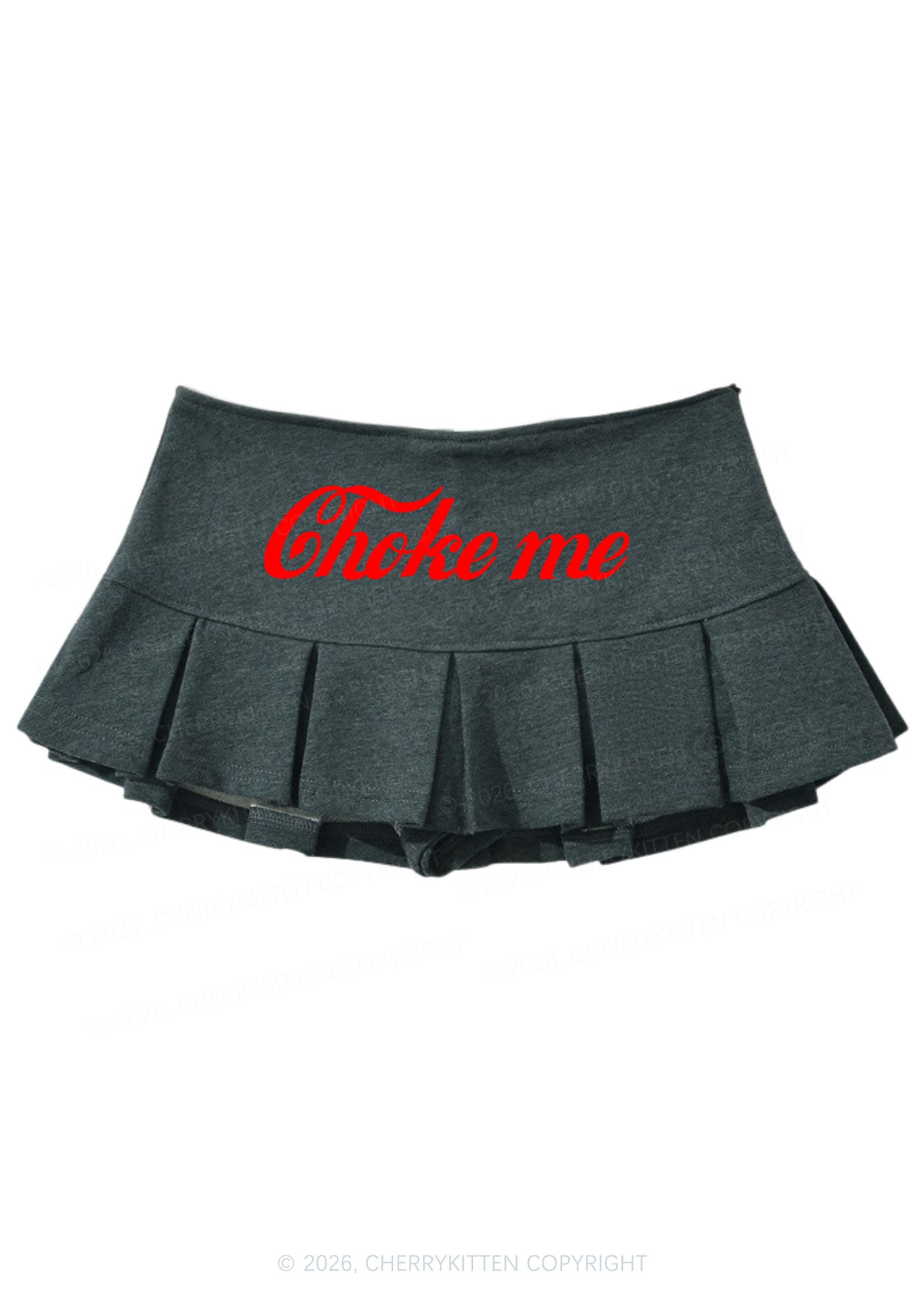 Choke Me Y2K Mini Pleated Skirts Cherrykitten