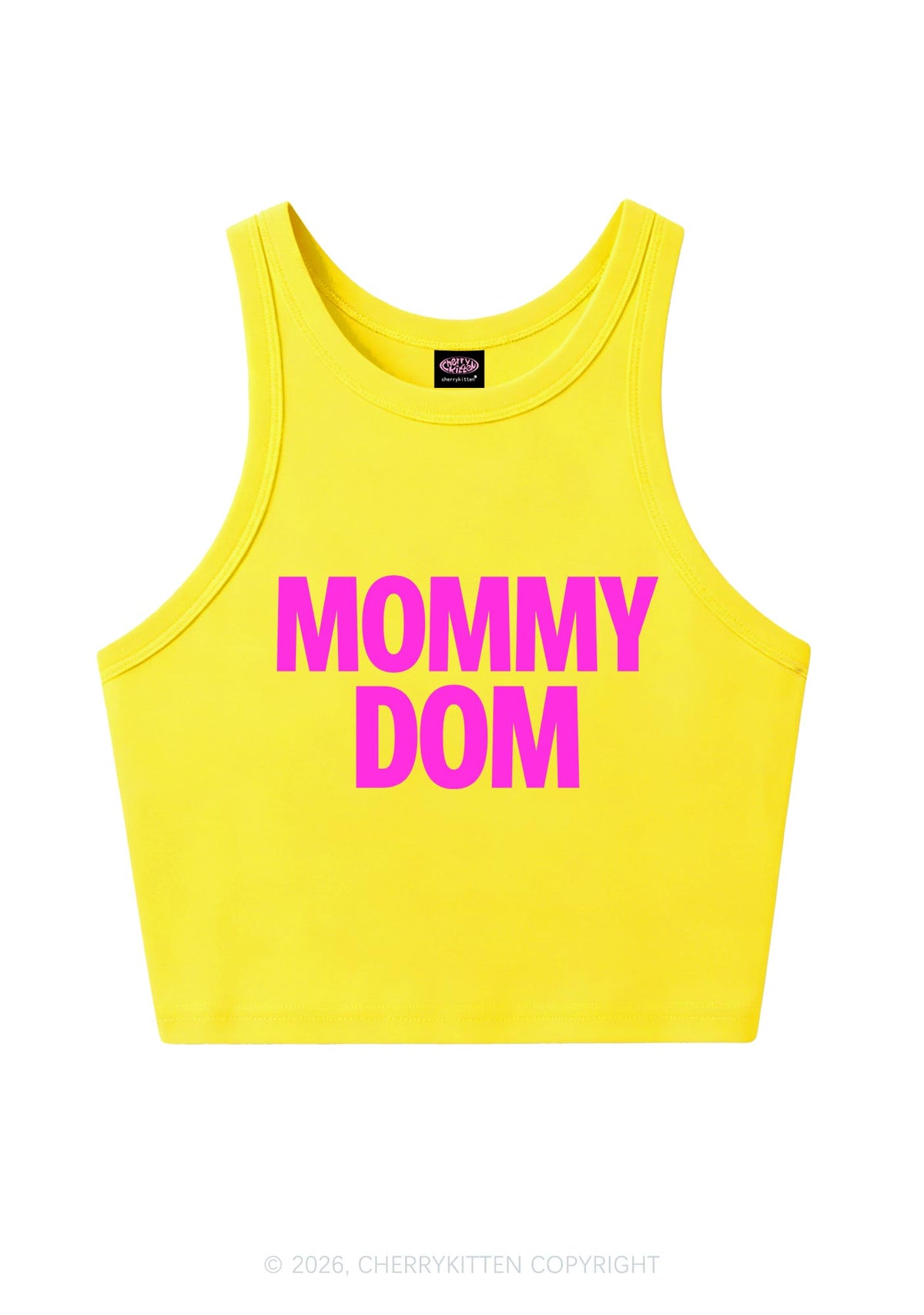 Mommy Dom Y2K Crop Tank Top Cherrykitten
