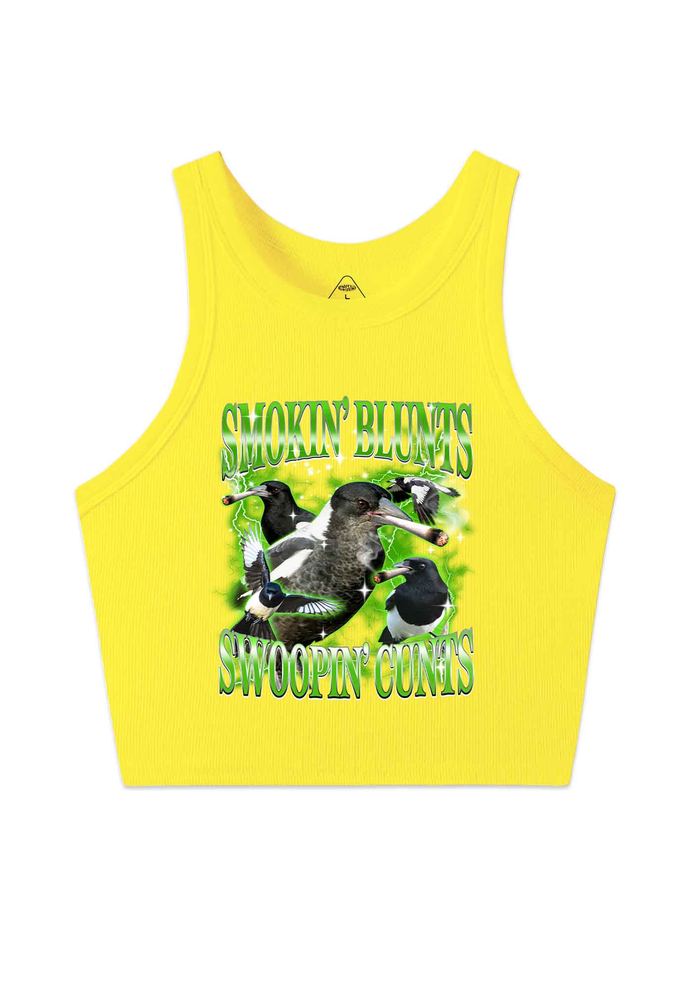 Smokin Blunts Swoopin Cxxts Y2K Crop Tank Top Cherrykitten