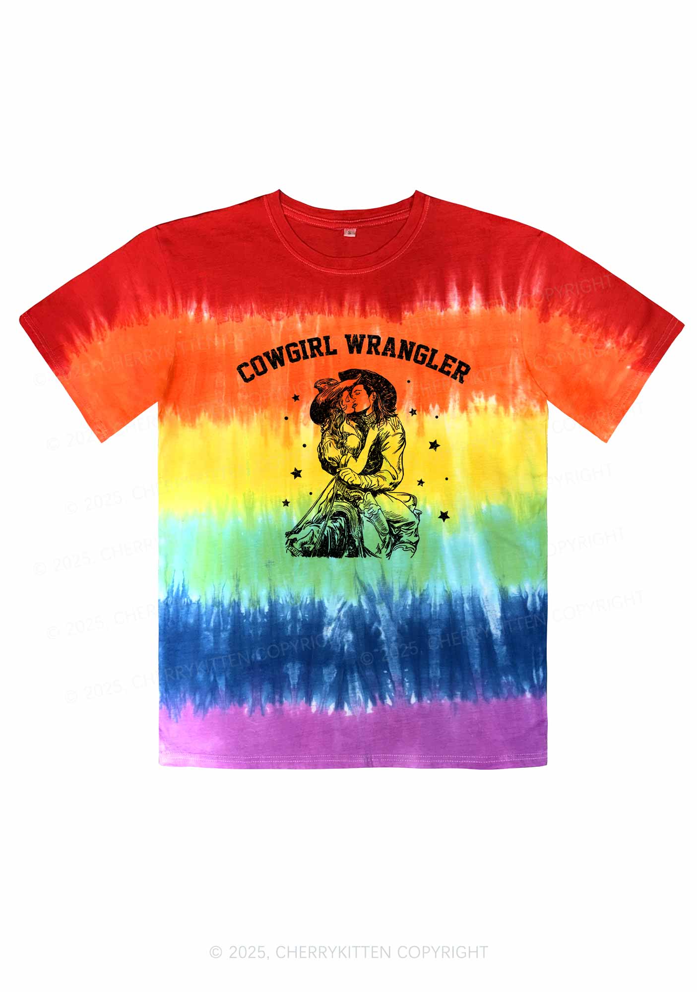 Cowgirl Wrangler Pride Y2K Tie Dye Shirts Cherrykitten
