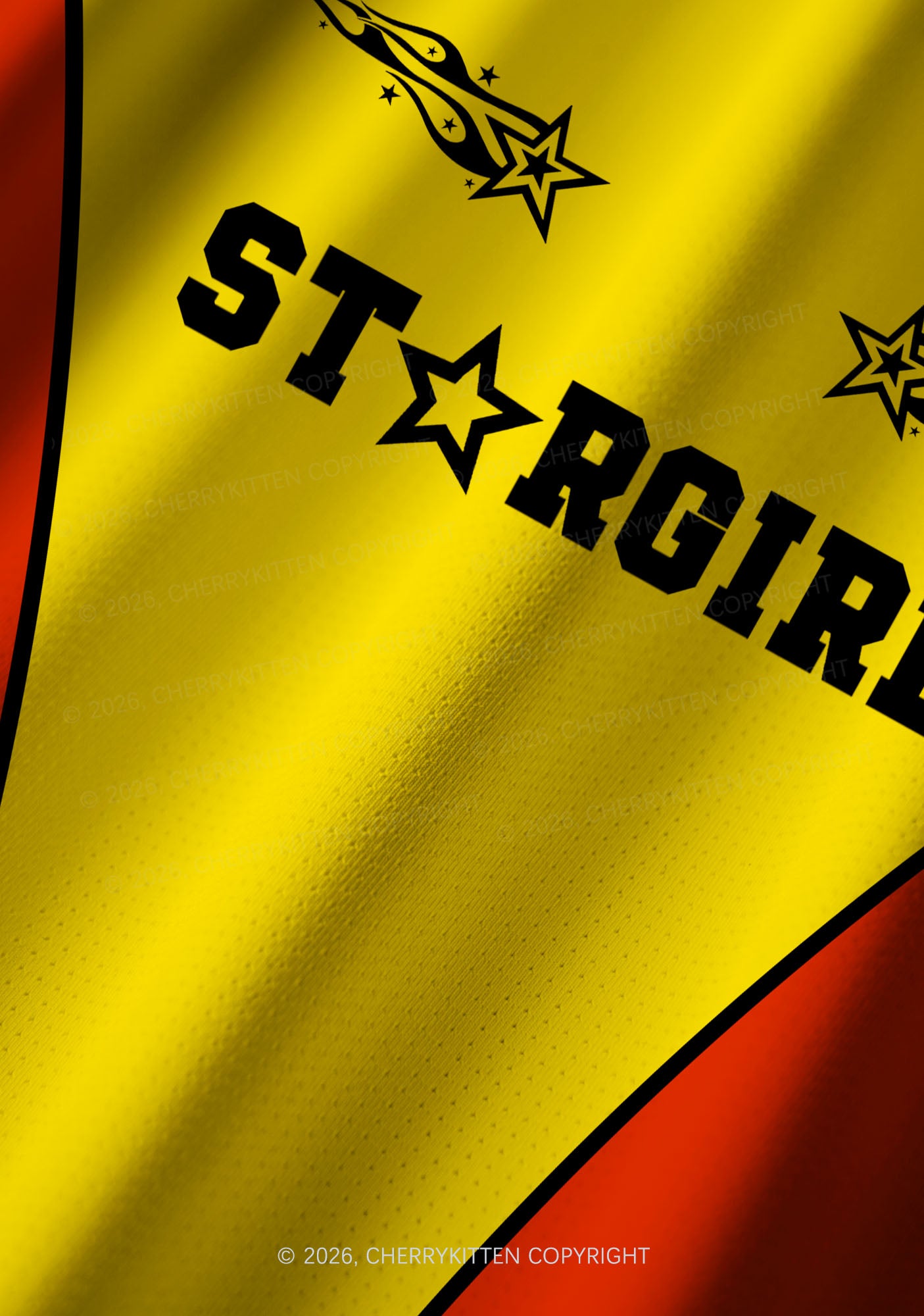 Yellow Stargirl Y2K Football Jersey Shirts Cherrykitten