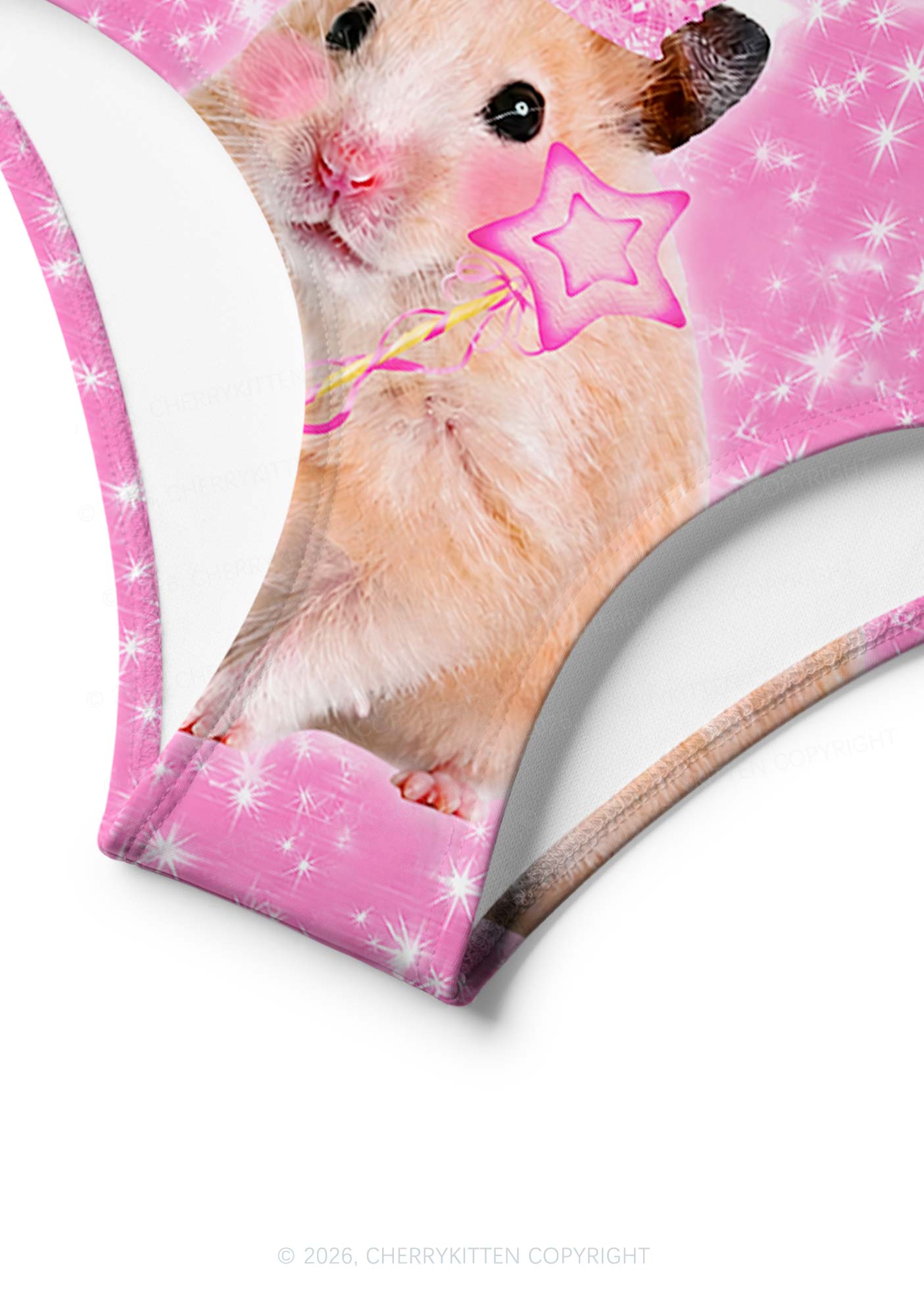 Rat Princess Y2K Print Bikini Set Cherrykitten