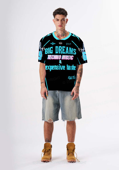 Big Dreams Techno Music Y2K Sport Jersey Shirts Cherrykitten
