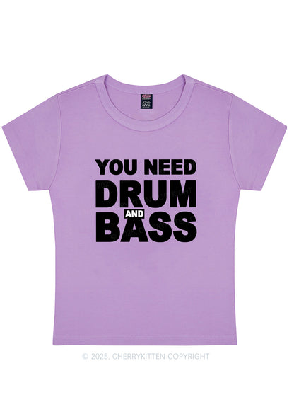 Need Drum And Bass Y2K Baby Tee Cherrykitten