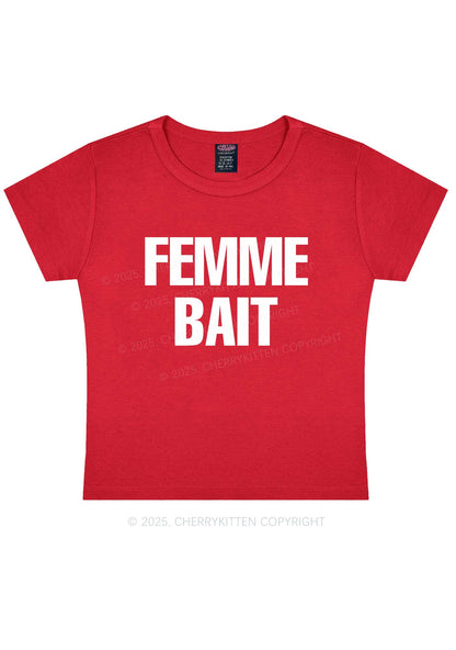 Femme Bait Y2K Baby Tee Cherrykitten
