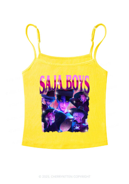 Kpop Boy Group Y2K Spaghetti Strap Cami Cherrykitten