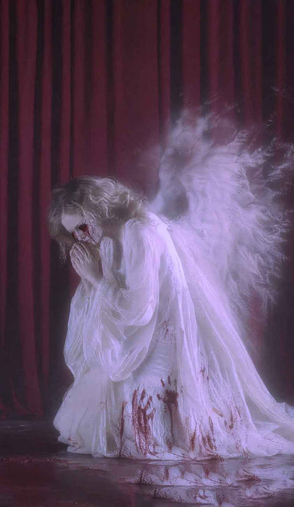 Halloween Bloody Praying Angel Y2K Phone Case Cherrykitten