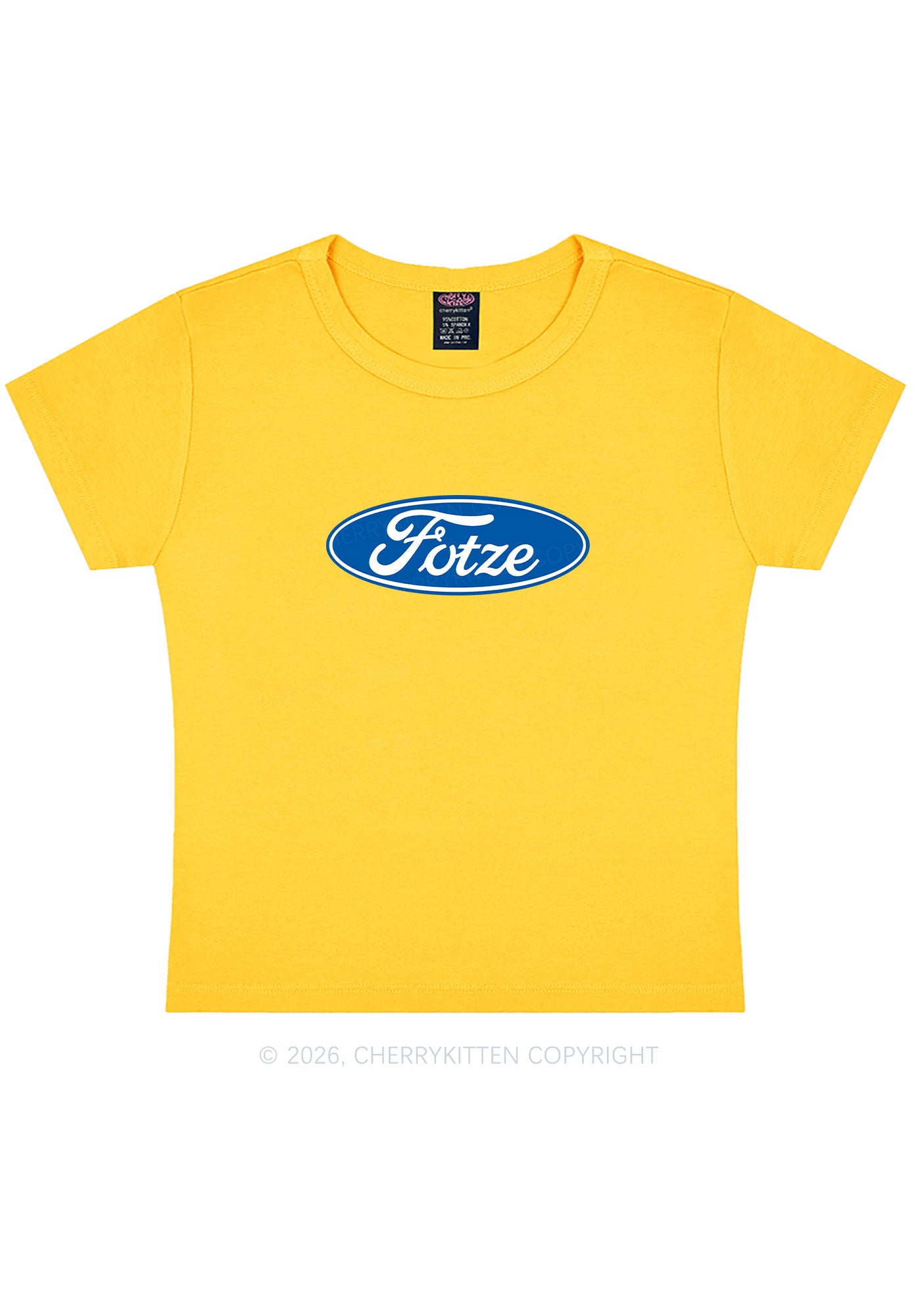 Fotze Y2K Baby Tee Cherrykitten