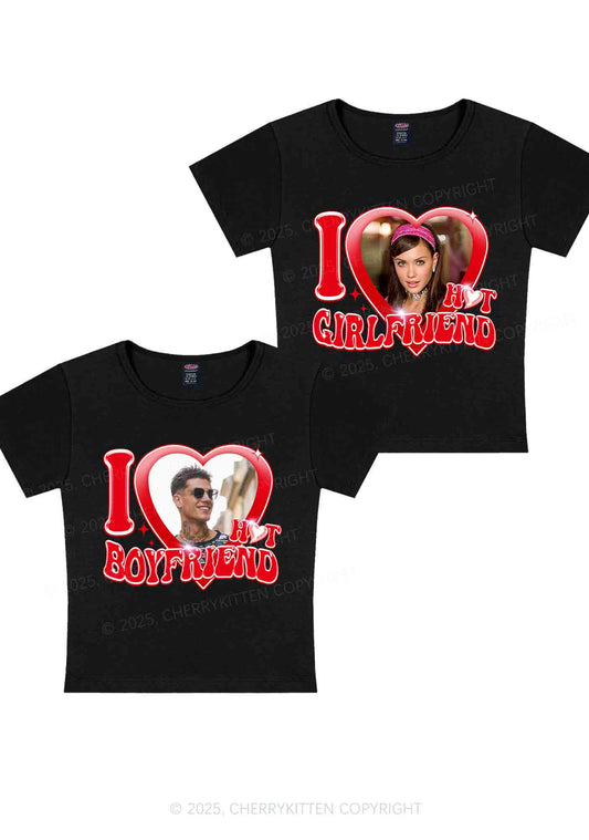 Custom I Love My Hot GF BF Y2K Valentine's Day Baby Tee Cherrykitten