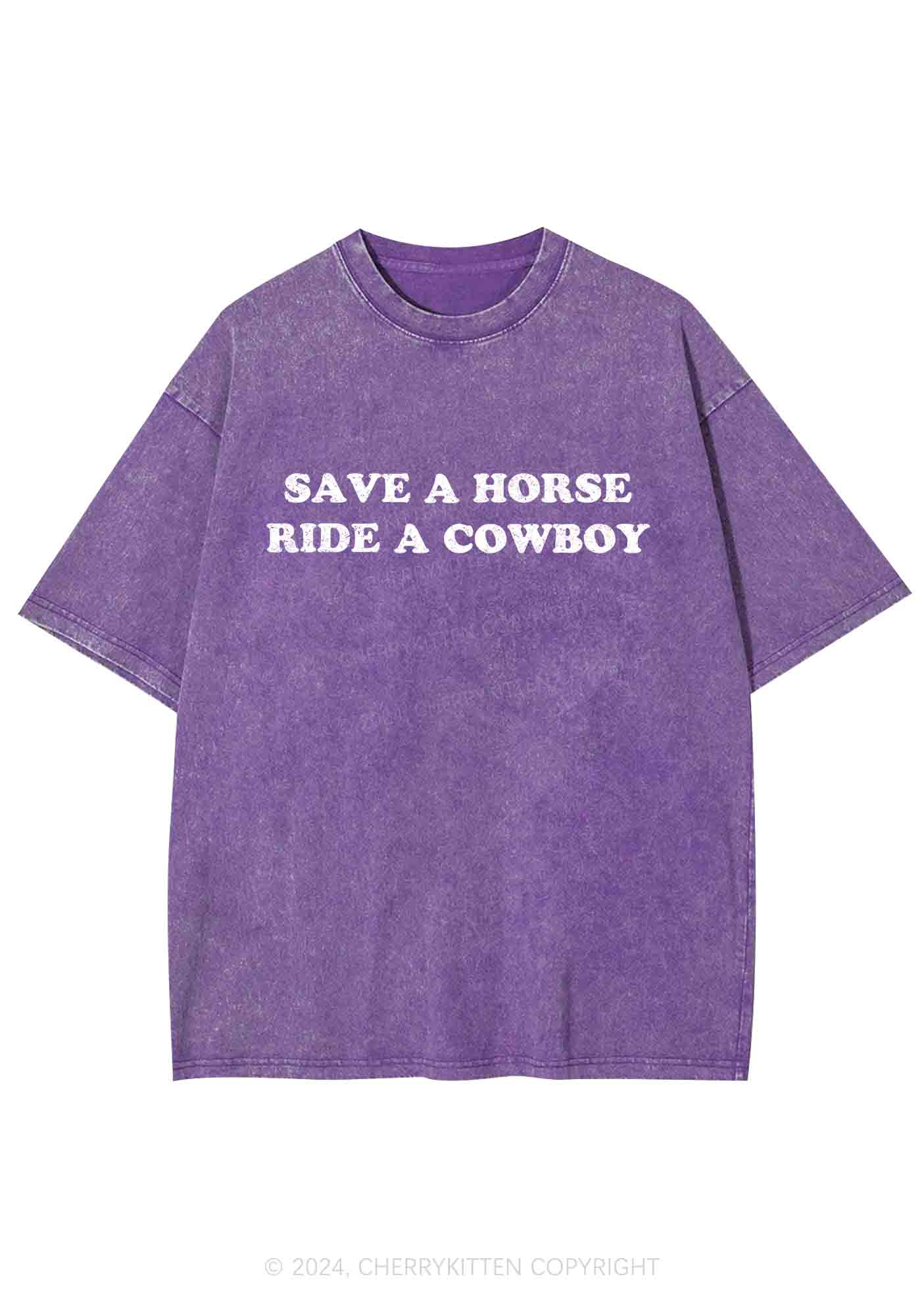 Save A Horse Y2K Washed Tee Cherrykitten