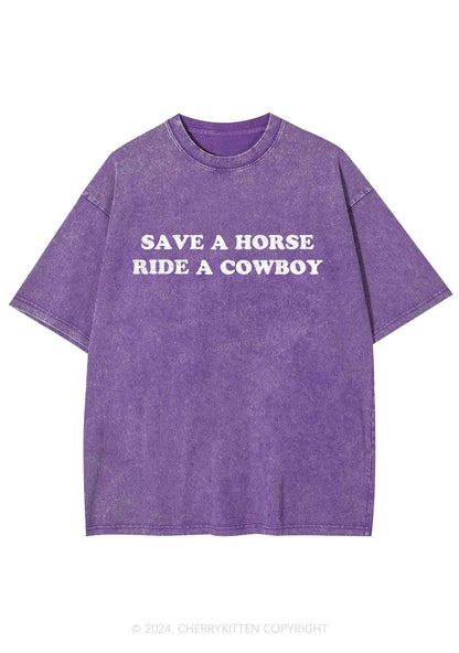 Save A Horse Y2K Washed Tee Cherrykitten