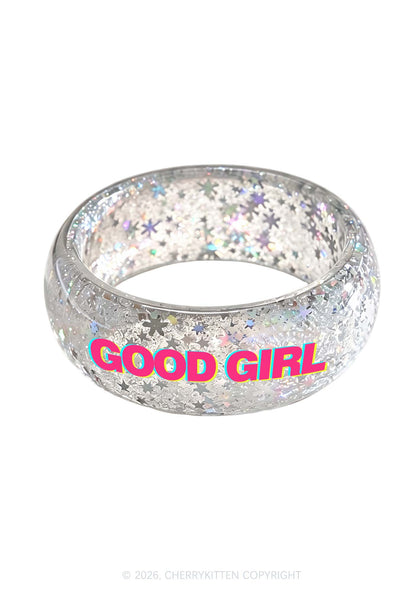 Good Girl Y2K Cuff Bangle Cherrykitten