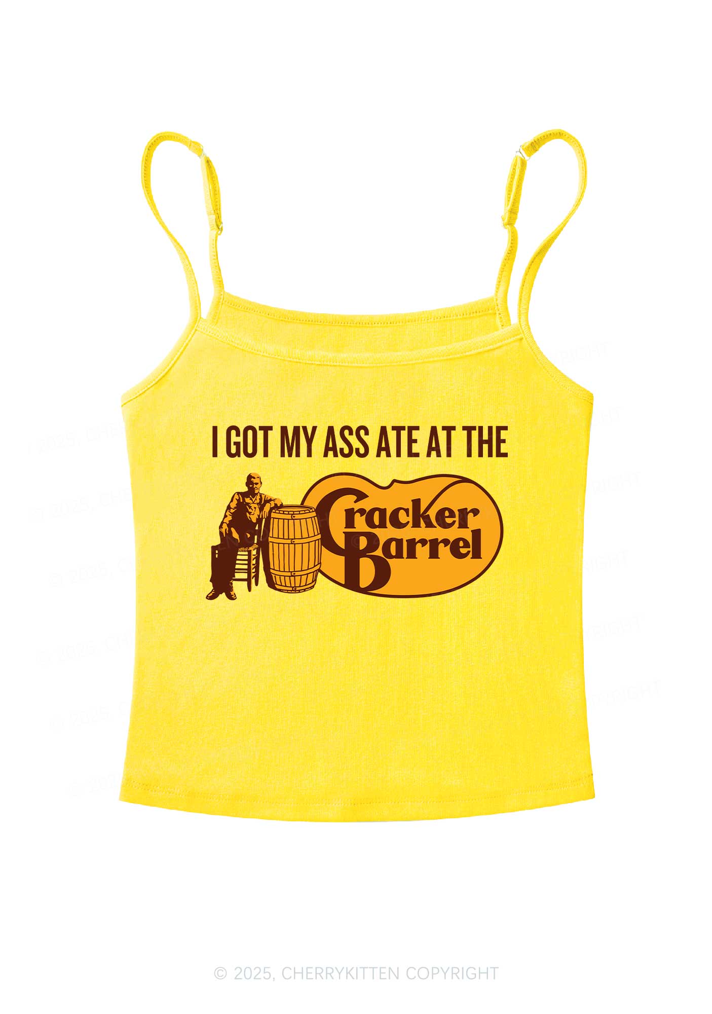 Got My Axx Ate Y2K Spaghetti Strap Cami Cherrykitten